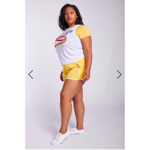 Retro Gym Style Pull On Terry Style Shorts Size 5 - Picture 2 of 7